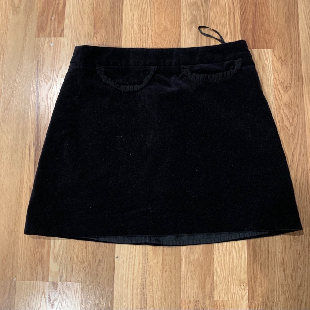 Jack Wills Black Velvet skirt